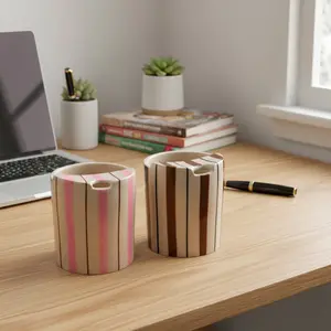 [Sale Up To 30%] Handmade Ceramic Coffee Mug with Lid - Cute Travel Mug, Microwave & Dishwasher Safe. Unique Gift for Girls, Coffee Lovers & Anniversaries. Perfect for Daily Use