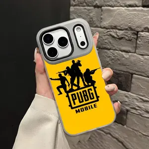PUBG game Phone Case Anti-Yellowing Clear Jelly iPhone Case 17-12 Slim Soft TPU Shockproof Scratch-Resistant Cover Trendy Colors Ultra Lightweight for Daily/Travel/Work Use Accessories