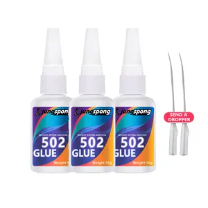 Fast-Drying Super Glue 502 with Dropper, Universal Adhesive for Metal Plastic Wood Ceramic, Home Essential Multi-Purpose Glue