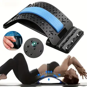 Relax The Back Support Back Board Multi-Layered Design,Upper And Lower Back Stretches,Lumbar Support Device for The Spine,Three Adjustable Settings for Chairs And Cars,spine decompression