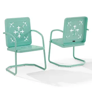Crosley Azalea 2-Piece Retro Outdoor Chair Set