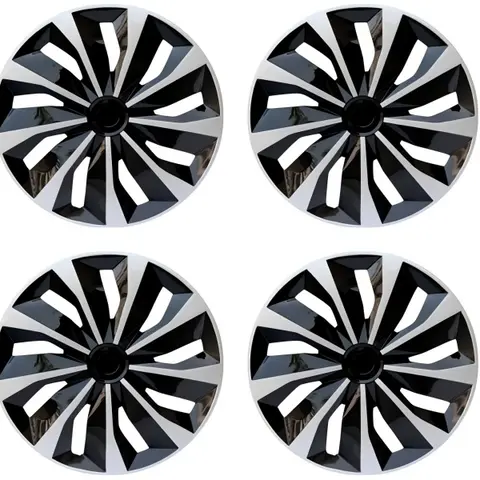 15-Inch Impact-Resistant ABS Plastic Hubcaps (Set of 4) - Steel Wheel Fit, Rust-Resistant Cover, Tool-Free Snap-On, Universal Fit, Scratch Guard, Durable, Easy Installation, Aesthetic Upgrade, Simple Cleaning Auto Accessory