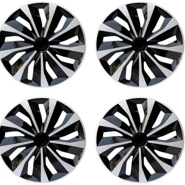 15-Inch Impact-Resistant ABS Plastic Hubcaps (Set of 4) - Steel Wheel Fit, Rust-Resistant Cover, Tool-Free Snap-On, Universal Fit, Scratch Guard, Durable, Easy Installation, Aesthetic Upgrade, Simple Cleaning Auto Accessory