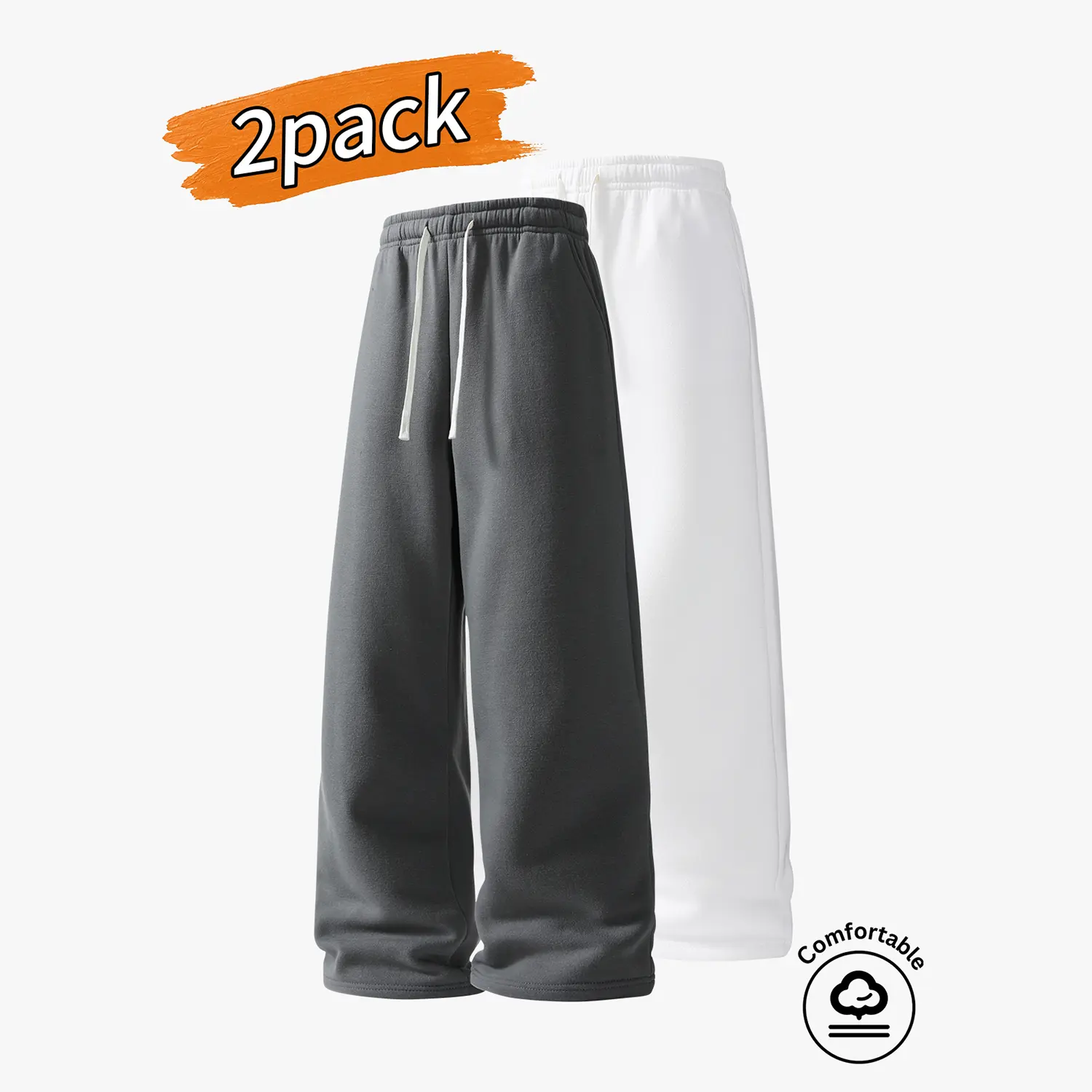 Dark gray + white