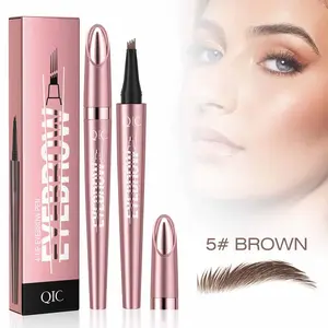 Waterproof Eyebrow Pen with Microfork Tip Applicator, Long Lasting Eyebrow Pen, Easy To Apply, Perfectly Defined Eyebrows, Makeup, Eyebrow Liner hair-like eyelash line natural definition tipe yebrow pencil bleach brow frame liquid bar tool