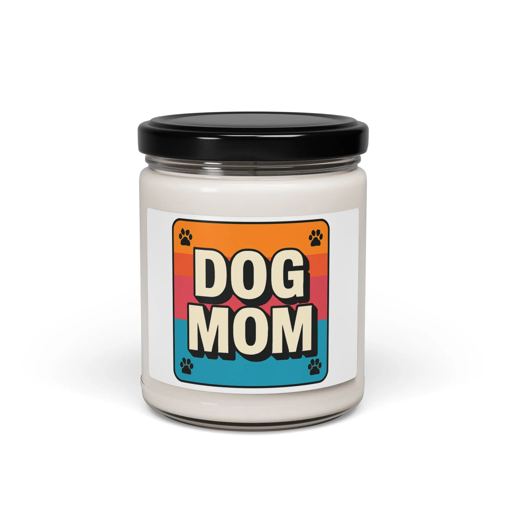 Dog Mom Scented Candle, Funny Pet Owner Home Decor, Gift for Dog Lover, New Puppy Housewarming Gift, Aesthetic Soy Wax Candle