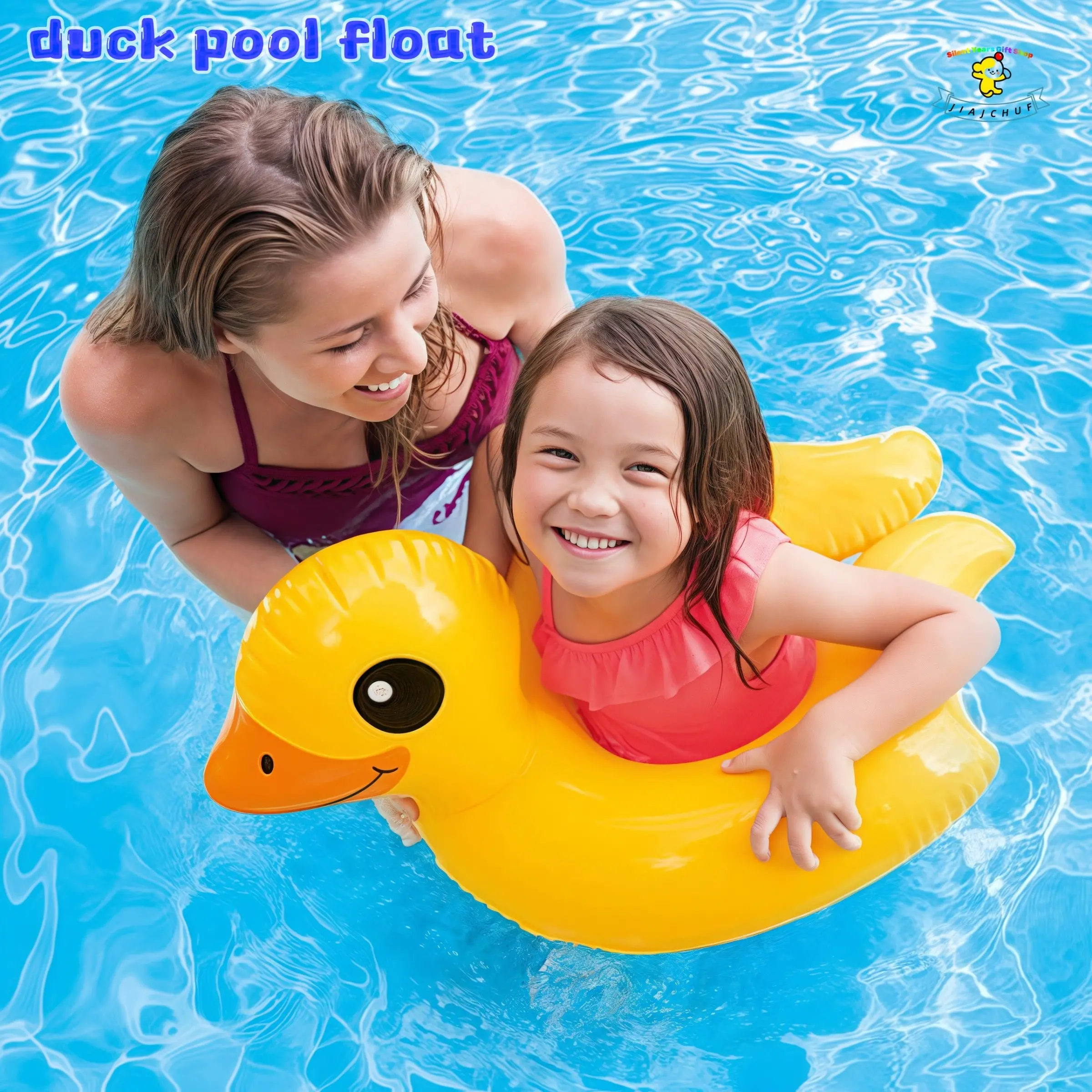 Duck Shape Swimming Ring, Flamingo Shape Floating Ring, Fun Water Float for Kids, Essential Summer Swim Gear, Inflatable Floater