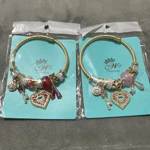 Heart Twisted Wire fashion Bracelet 1pc