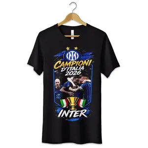 2026 Shield Party T-Shirt For Inter Club Jersey Tshirt Fans Unisex-