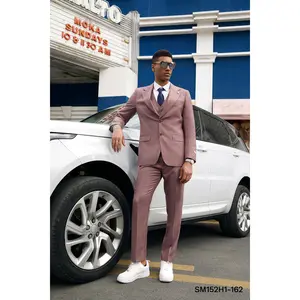 Stacy Adams Hybrid-Fit Vested Suit, Glen Check Lilac