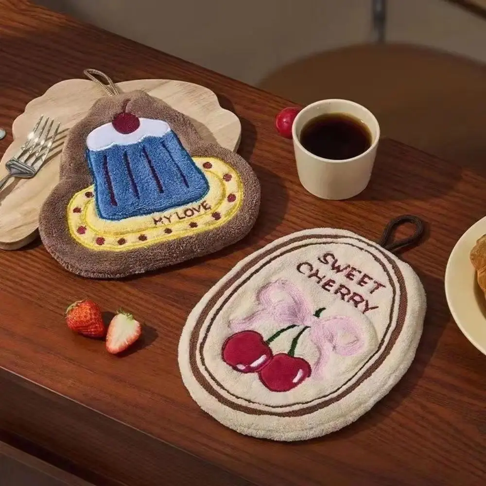 Creative Cartoon Hand Towels Thickened Soft Washing Hand Face Towel Absorb Water Quick Drying Kitchen Microfiber Towels