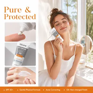 EELHOE Clear Sunscreen Face Moisturizer - Lightweight UV Protection, Hydrating & Nourishing Daily Shield