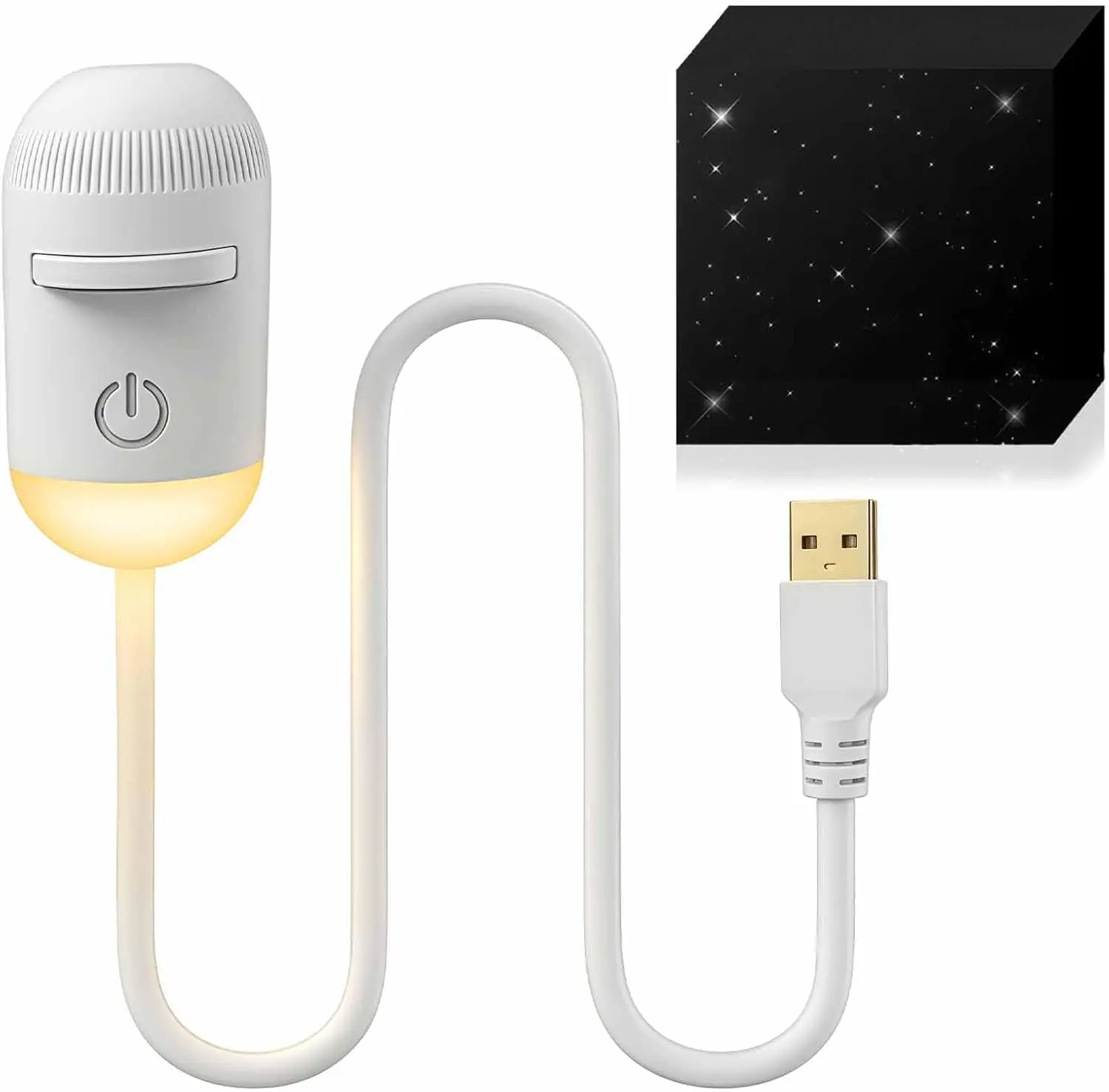2-in-1 Galaxy Projector Night Light, USB Interface, Dual-Mode