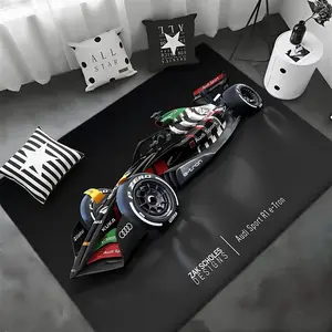 F1 Team Audi F1 Team Floor Mat Non-Slip Soft Flannel Thickened Rug Indoor Door Mat Ultra Soft Absorbent Wear-Resistant Floor Mat for Living Room Hallway Entryway Front Door Porch Durable Non-Skid Home Decoration Mat for Indoor Daily Use