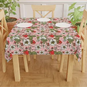 Strawberry Fields Vintage 1950 Pattern Tablecloth