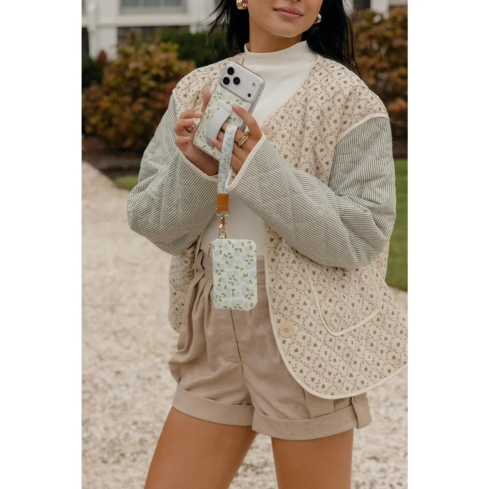 Walli Cases Cape Garden Phone Case with Wallet and Finger Strap Walli Cases Cape Garden Phone Case with Wallet and Finger Strap