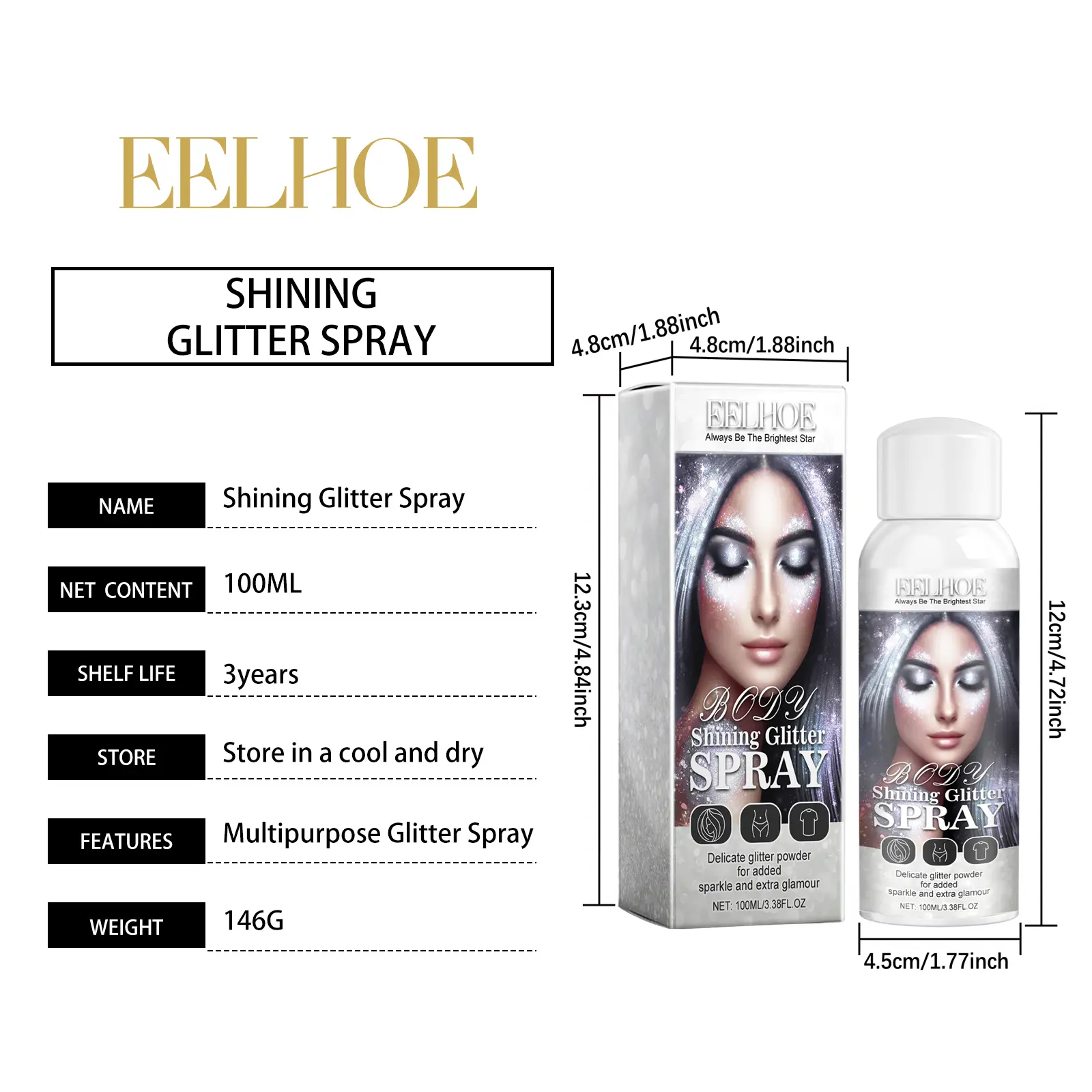 Body Glow Spray - Achieve Natural, Long-Lasting Radiance with Stunning Shimmer for a Flawless, Illuminated Finish