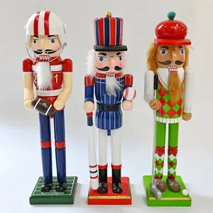 New SB58592 Christmas Nutcracker Wooden Craft Christmas Theme Party Scene Decoration