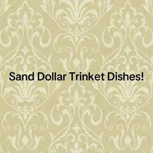 Sand Dollar Trinket Dishes - Decorative Polymer Clay Plates with Sand Dollar Shape, Ideal for Home Décor, jewelry