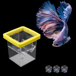 Ultimate Aquarium Breeding Box| Crystal Clear 3-in-1 Hatchery System🌊| Double Breeding Chambers for Guppies/Clownfish🦐| Medical-Grade Mesh + Escape-Proof Tech🔒|#FishTok Viral Spawn Saver💡| 360° Observation & Flow Control