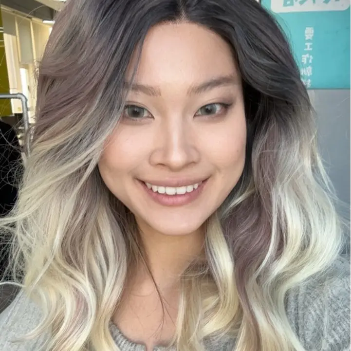 IMstyle Becky 16inches T part lace Front wig Ombre Short Blonde soft Rooting-TK331-C254