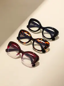 3 Pairs Women's Cat Eye Retro Fashion Glasses, Perfect for Runway, Beach Parties, Street Style, All Seasons Casual Wear