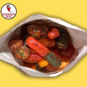 Mexican Candy Gummy Variety Mix - Spicy or Sweet Snacks Candies Gummies Sugar Enchilositos chili