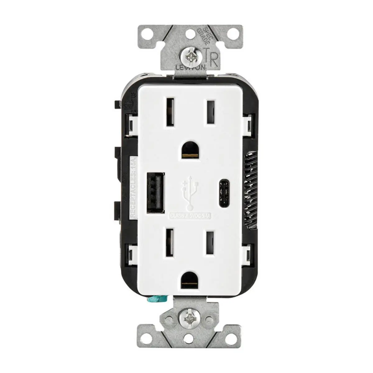 Leviton  125V Receptacle & USB Charger