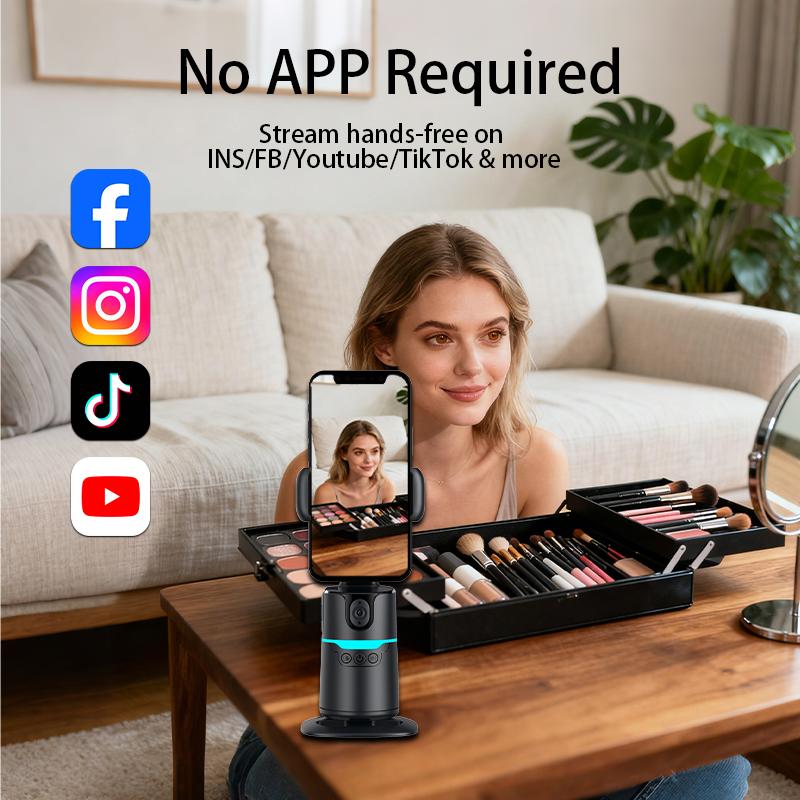 [Free Tripod] Face Tracking Selfie Stick with Fill Light, 360° Rotation Alloy Tripod for Android/IPhone, No App Required, 67" Adjustable Selfie Stick for TikTok/Vlog/Video/Live Steam [2026 Upgraded]