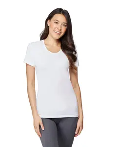 32 DEGREEES Women’s Cool Fitted T-Shirt | Lightweight| Quick Dry | Fitted, White, X-Small