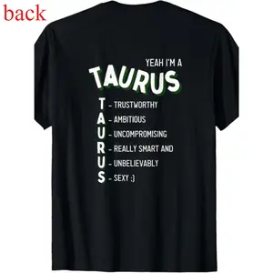 Yeah I'm a Taurus Zodiac T-Shirt Menswear Tops Tropical