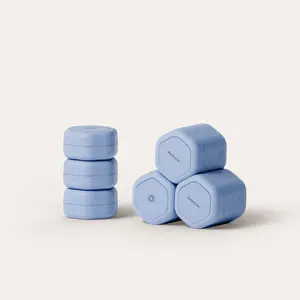 Cadence Capsule Starter Travel Set - Travel Container Set of (6) - Leakproof, Magnetic, TSA-compliant, Organizers - 3 Small (0.56 oz) Capsules and 3 Medium (1.32 oz) Capsules