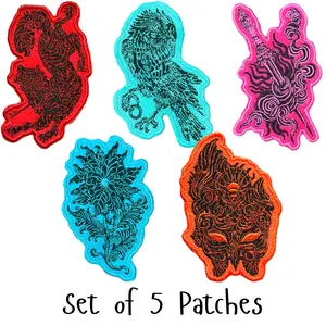 a court of artwork patch set (of 5)