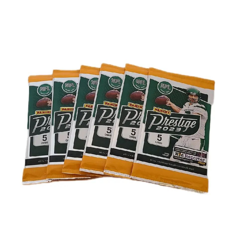 2023 Panini Prestige NFL Football Gravity Packs (6 Count) - 5 Cards Per Pack, Ideal for Collectible Sports Trading Card Enthusiasts