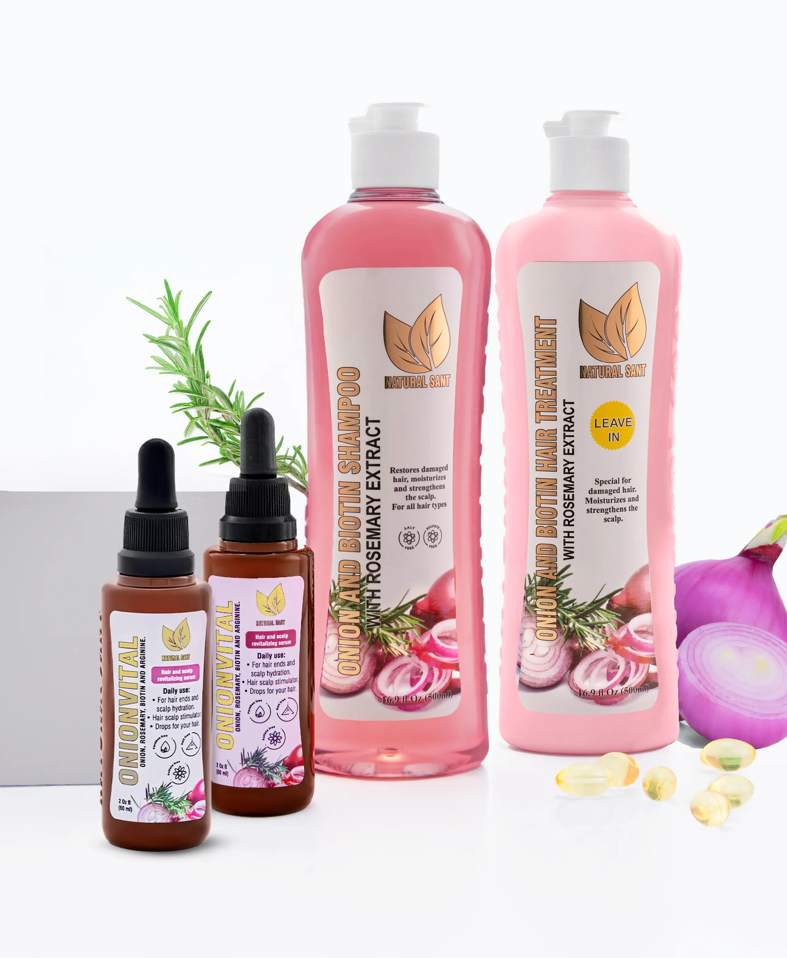 Special BUNDLE - Onionvital Hair Serum x2 + Onion, Rosemary and Biotin set