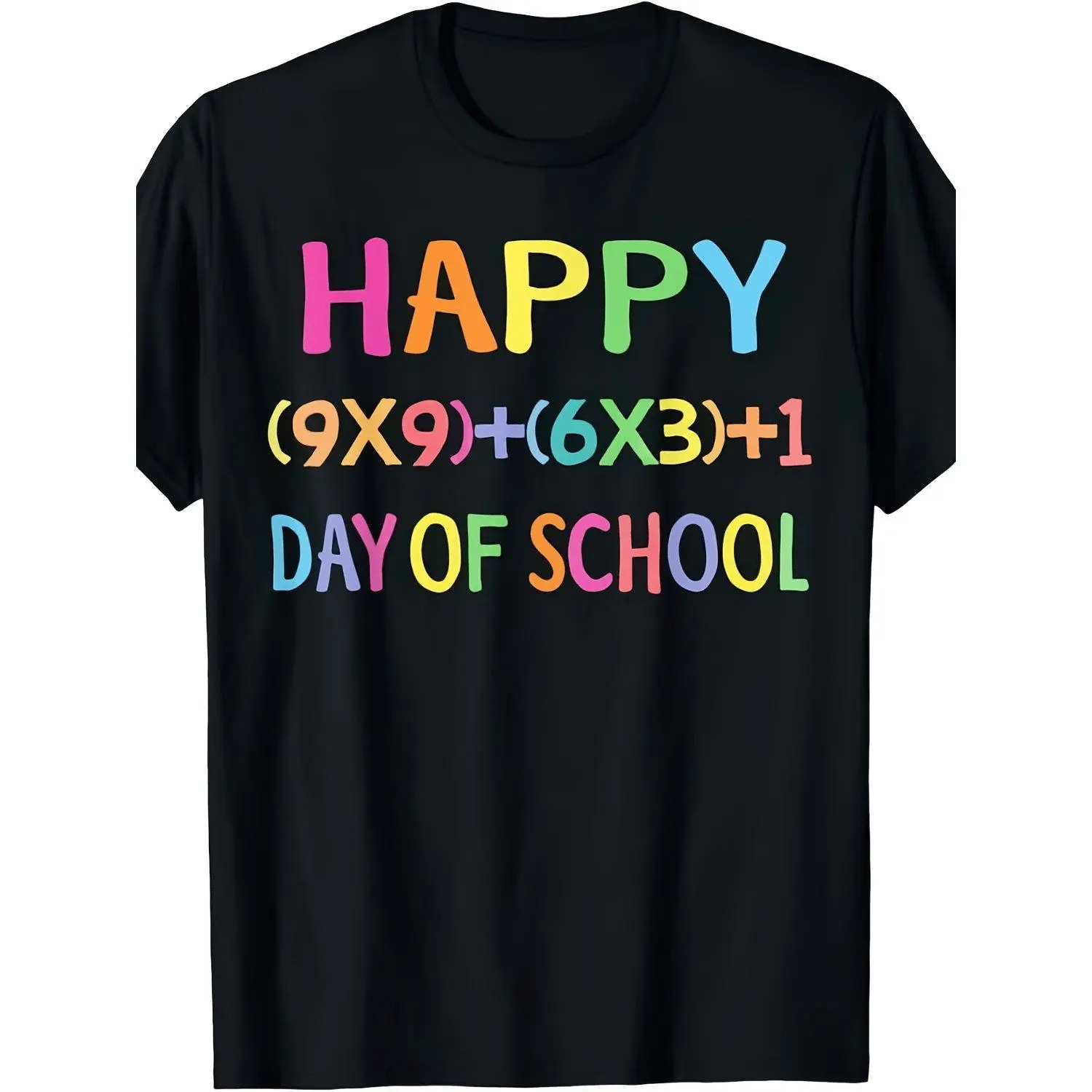 Math Formula 100 Days of School T-Shirt for Teachers And Students, Unisex Design, Summer 2025 Short Sleeve Printed Tee, Made of 220G Pure