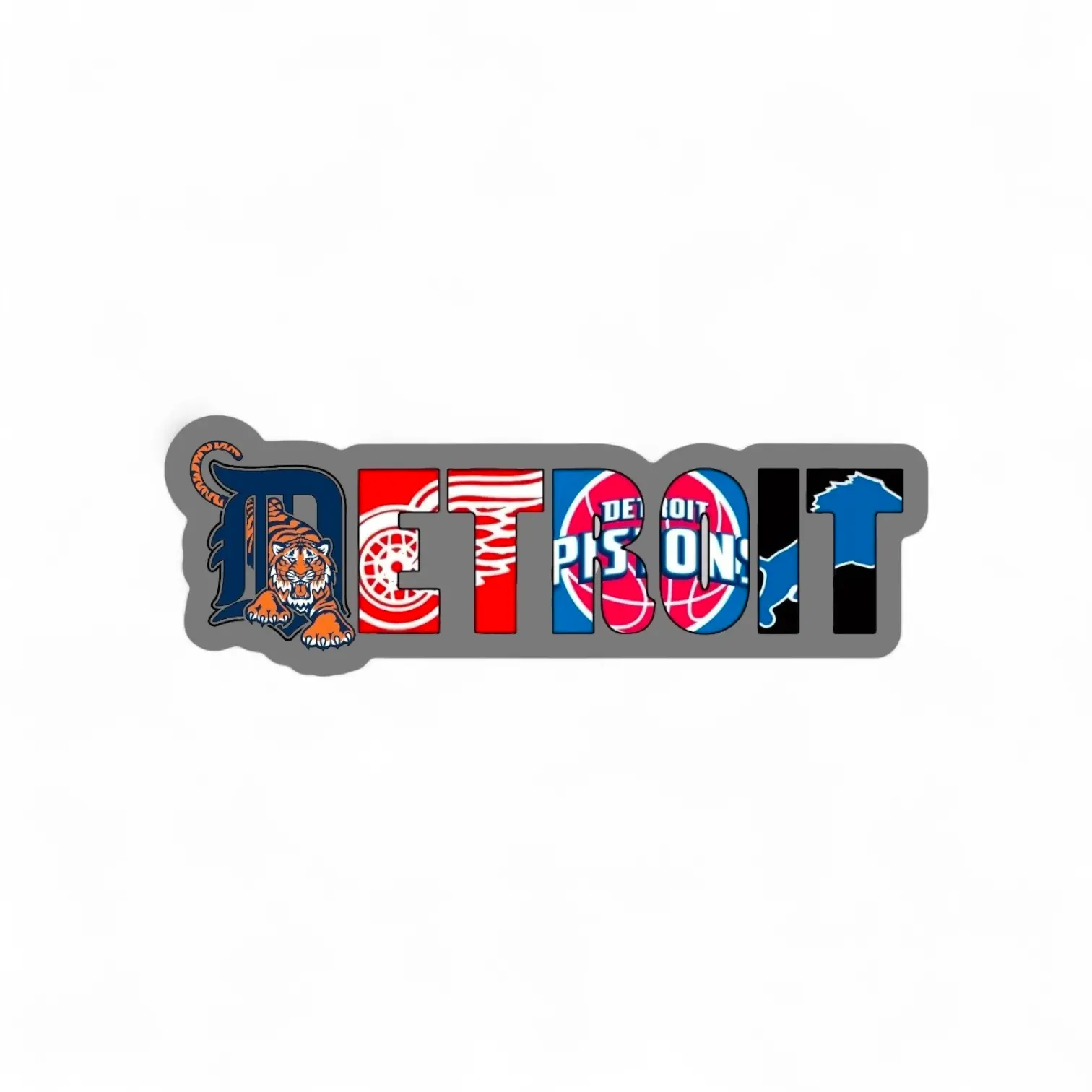 Detroit Sports Sticker