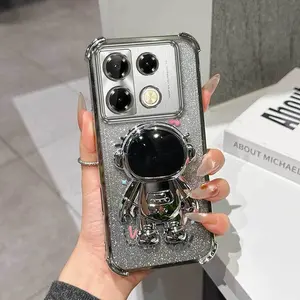 1 Piece Happy icon Stylish Infinix Note 50 Pro/40 Pro 5G/4G/40 Pro+ 5G/40/30/50 Pro+ 5G/Smart 10 PLUS Flexible Phone Case Cover Suitable For Infinix Note 40 Pro 4G With Stylish And Stand Ideal For Club