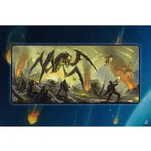 Helldivers 2 Inspired Desk Pad, Terminids Desk Mat, Alien Invasion Mouse Pad, Bug Hunt Gamer Mat, Sci-Fi Game Desk Decor, Perfect Gift for Helldivers Fans