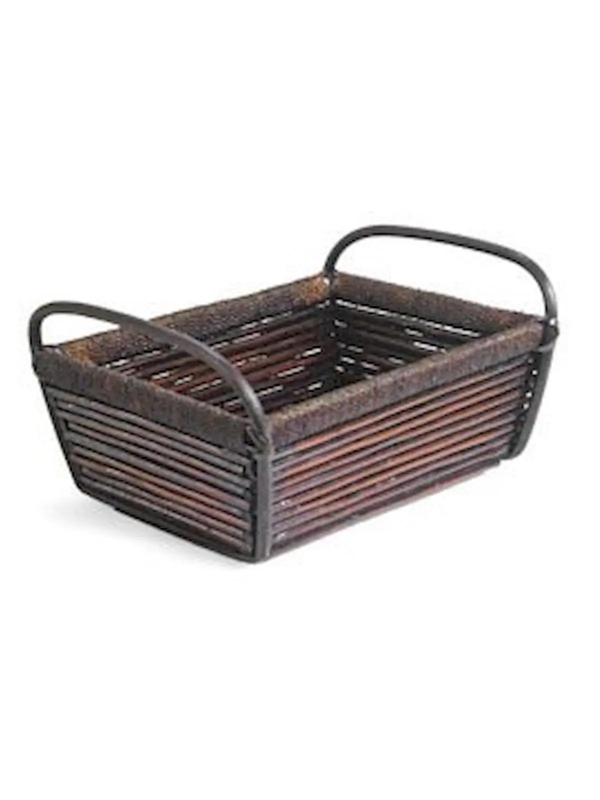 Mr. MJs Trading AI-4666MAH Mahogany Rectangular Basket