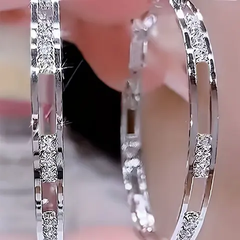 1 Pair Elegant Cubic Zirconia Drop Earrings Cz Earrings Brilliance Earrings Wedding Anniversary Ear Jewelry Sparkling Ear Jewelry For Wedding Engagement Anniversary Party Jewelry High Quality Earrings Shining Earrings Valentine's Day Gift