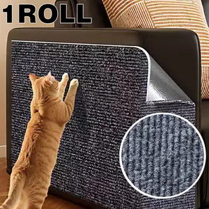Multifunctional Self-Adhesive Cat Climbing Mat, 40cmx200cm Polyester Fiber, Thick Durable Scratch Resistant, Easy Cut and Stick Home