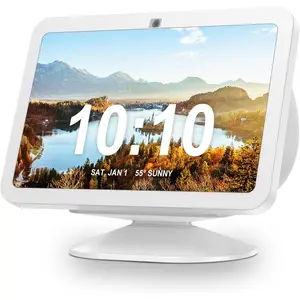 Stand for Show 8 (3rd Gen) Adjtable Tilt Holder, Table Stand Accessories Compatible with iPhone Models & Show 8 3rd Generation, Non-Slip Base (White)