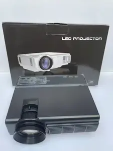 Mini Projector with Screen, Portable Home Theater Movie Projector with Two-Way Bluetooth, HDMI/USB Input for Smartphone/TV Stick, Ideal for Indoor & Outdoor Use