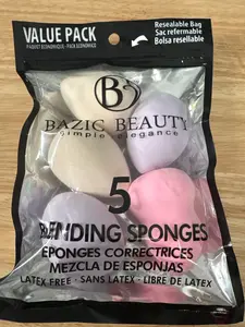 BAZIC BEAUTY 5 BLENDING SPONGES.