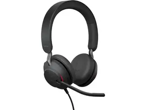 Jabra Evolve2 40 SE (2026 Version) Wired Stereo Noise-Cancelling Headset - Features 3-Microphone Call Technology and USB-C/A Cable - UC, All Platforms - Black