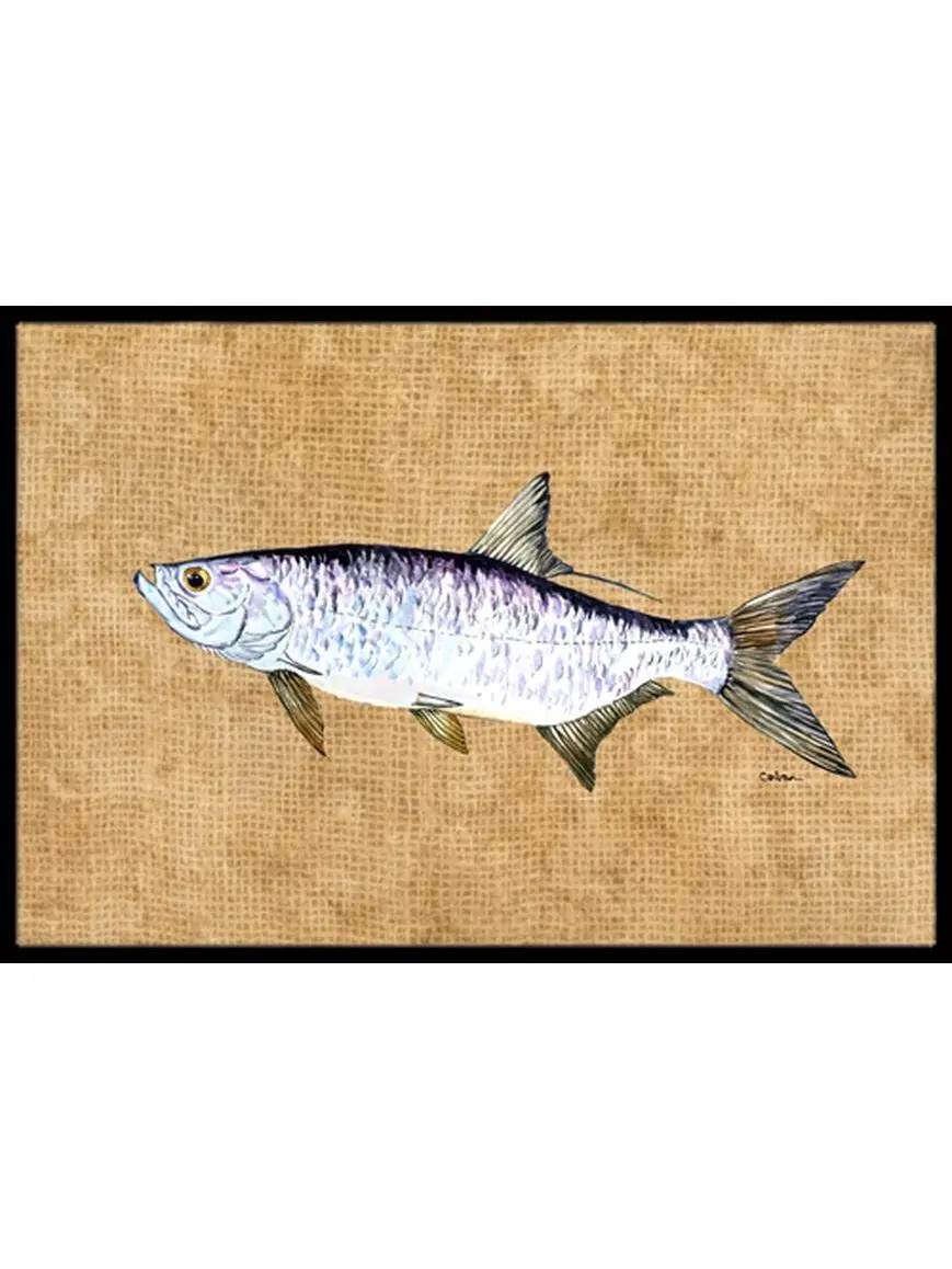 Carolines Treasures 8804JMAT Tarpon Indoor-Outdoor Mat, 24 x 36 in, Anti-Skid, Durable, Fade Resistant
