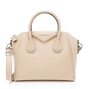 Pre-owned Givenchy Calfskin Shoulder Bags Studded Antigona Small Satchel