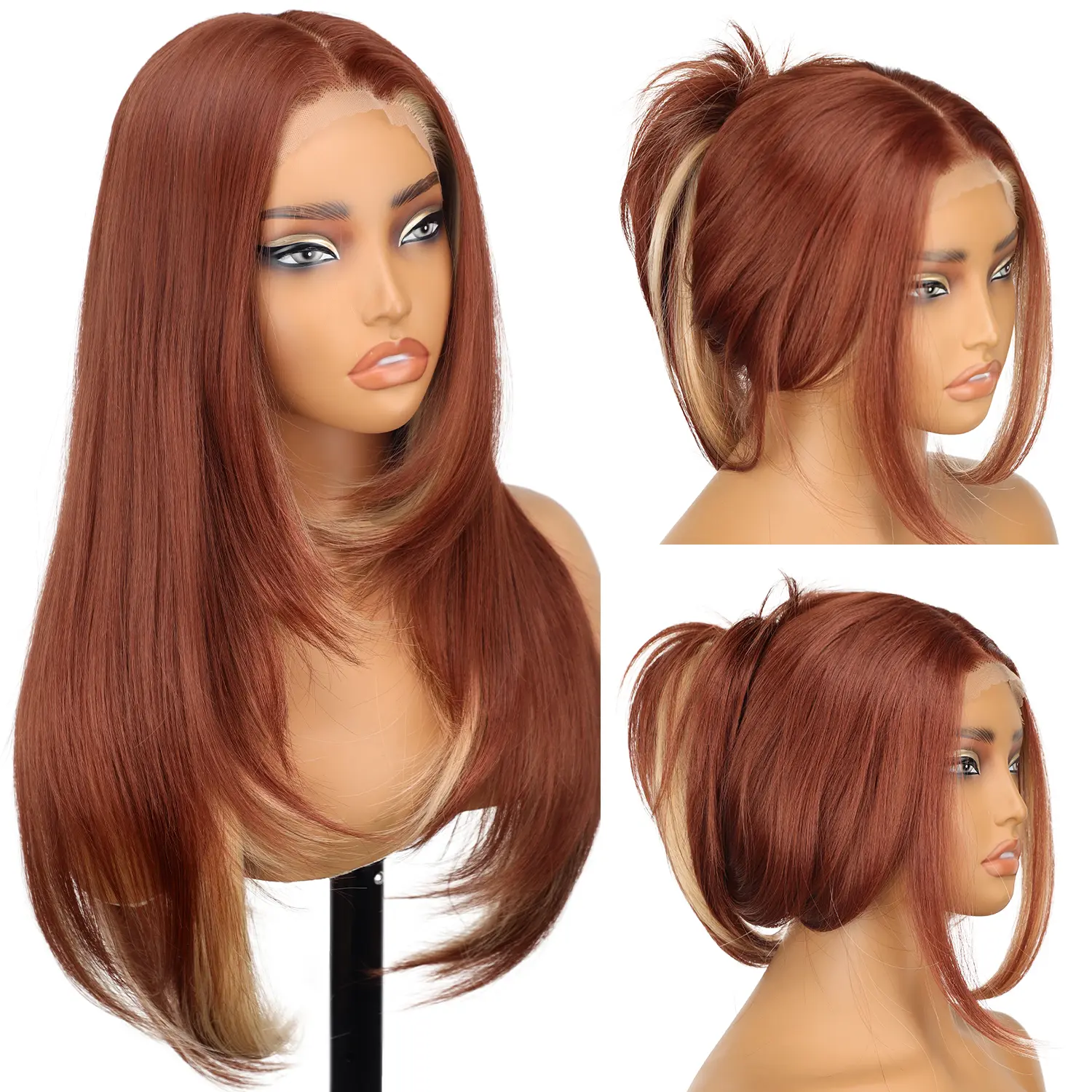 Ombre Orange with blonde