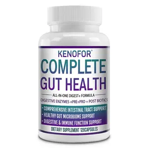 Kenofor Gut Health Supplement, Supports Gut Microbiome Balance and Digestive Health - 120 Capsules